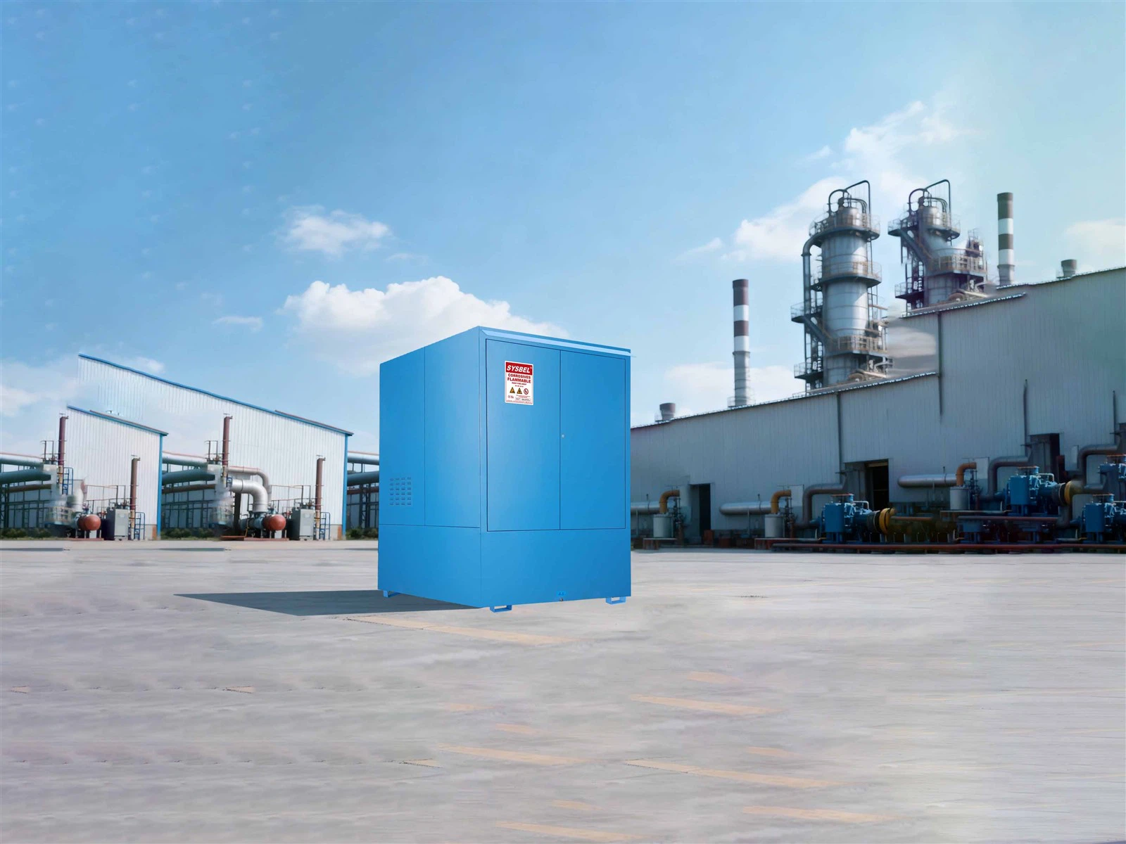 SYSBEL Outdoor IBC Single-Drum Safety Storage Cabinet SYSBEL Outdoor IBC Single-Drum Safety Storage Cabinet